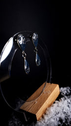 Silver & Blue dangles