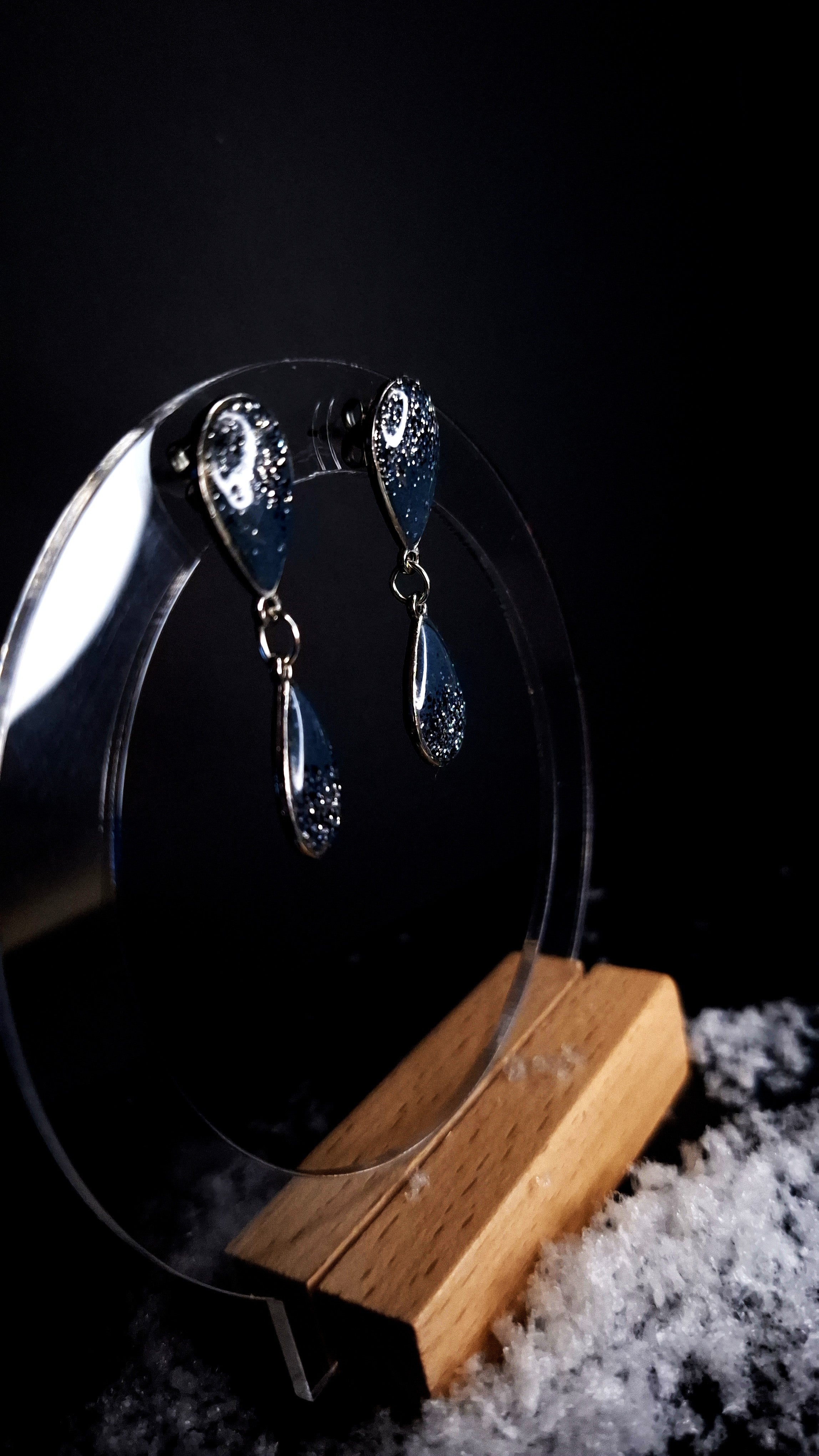 Silver & Blue dangles