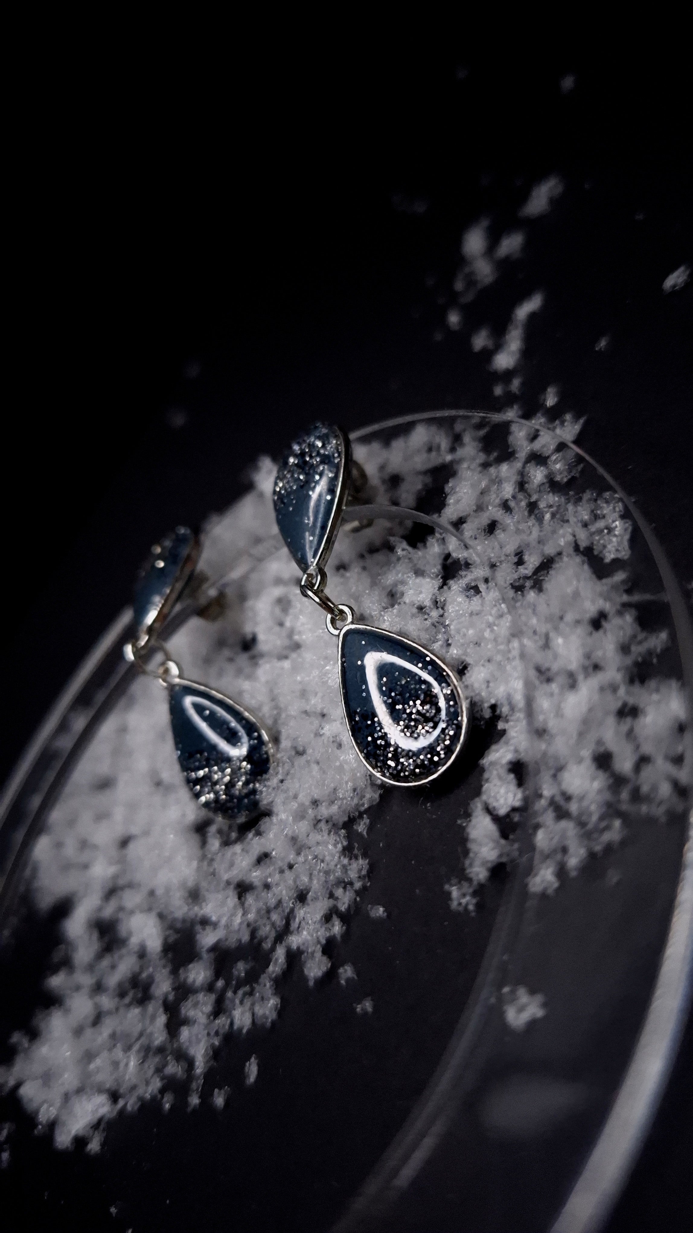 Silver & Blue dangles