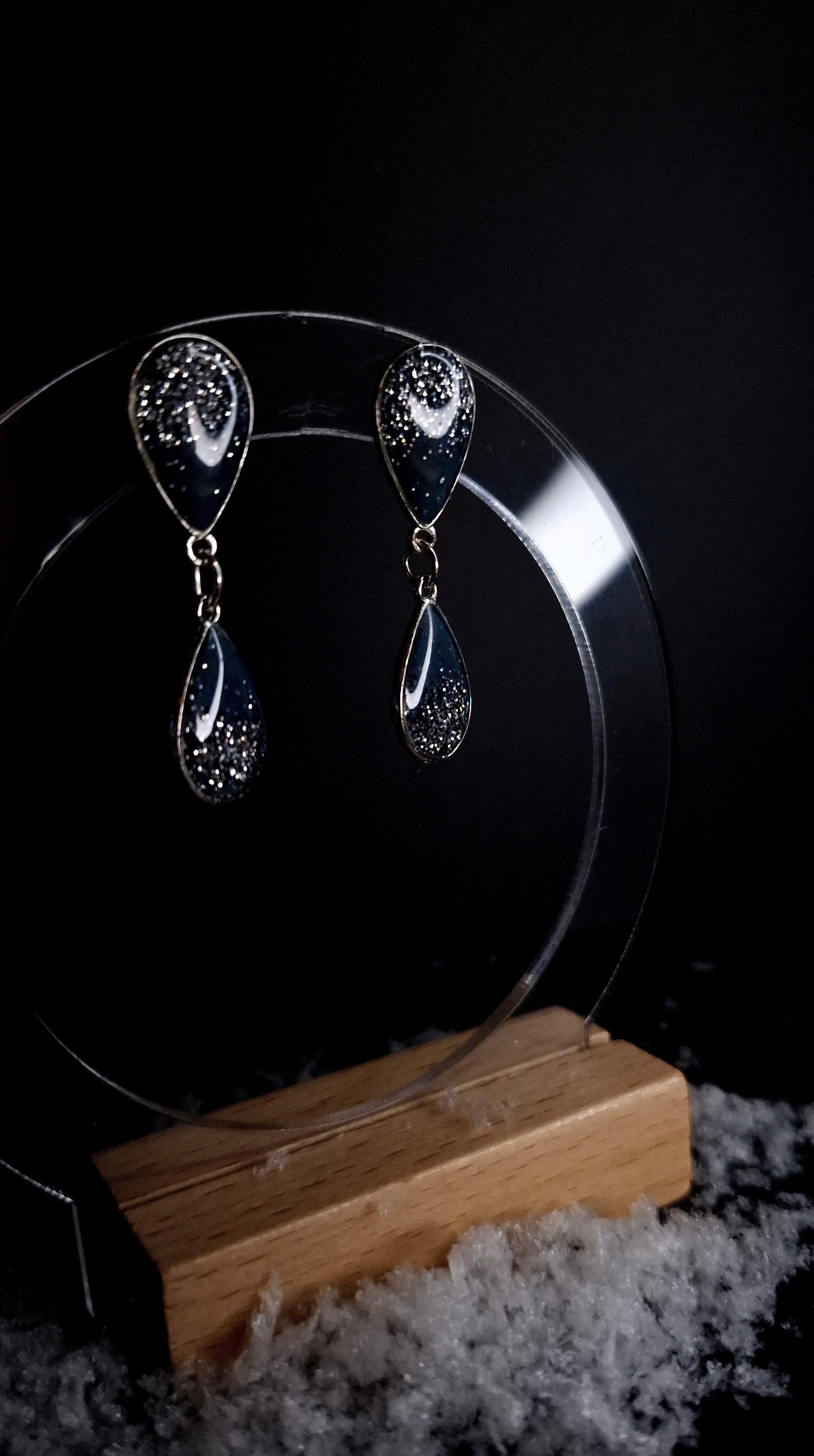 Silver & Blue dangles