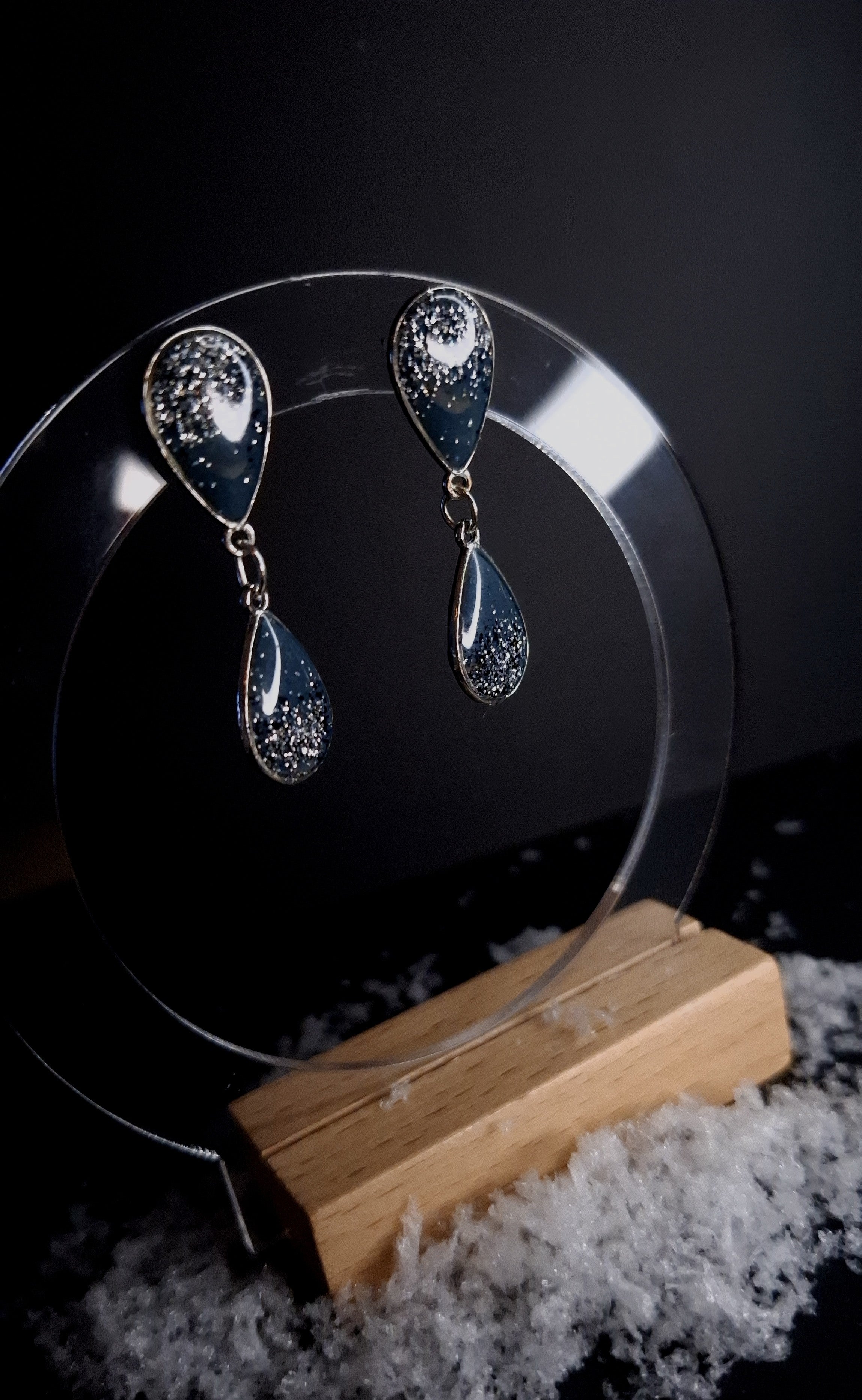 Silver & Blue dangles