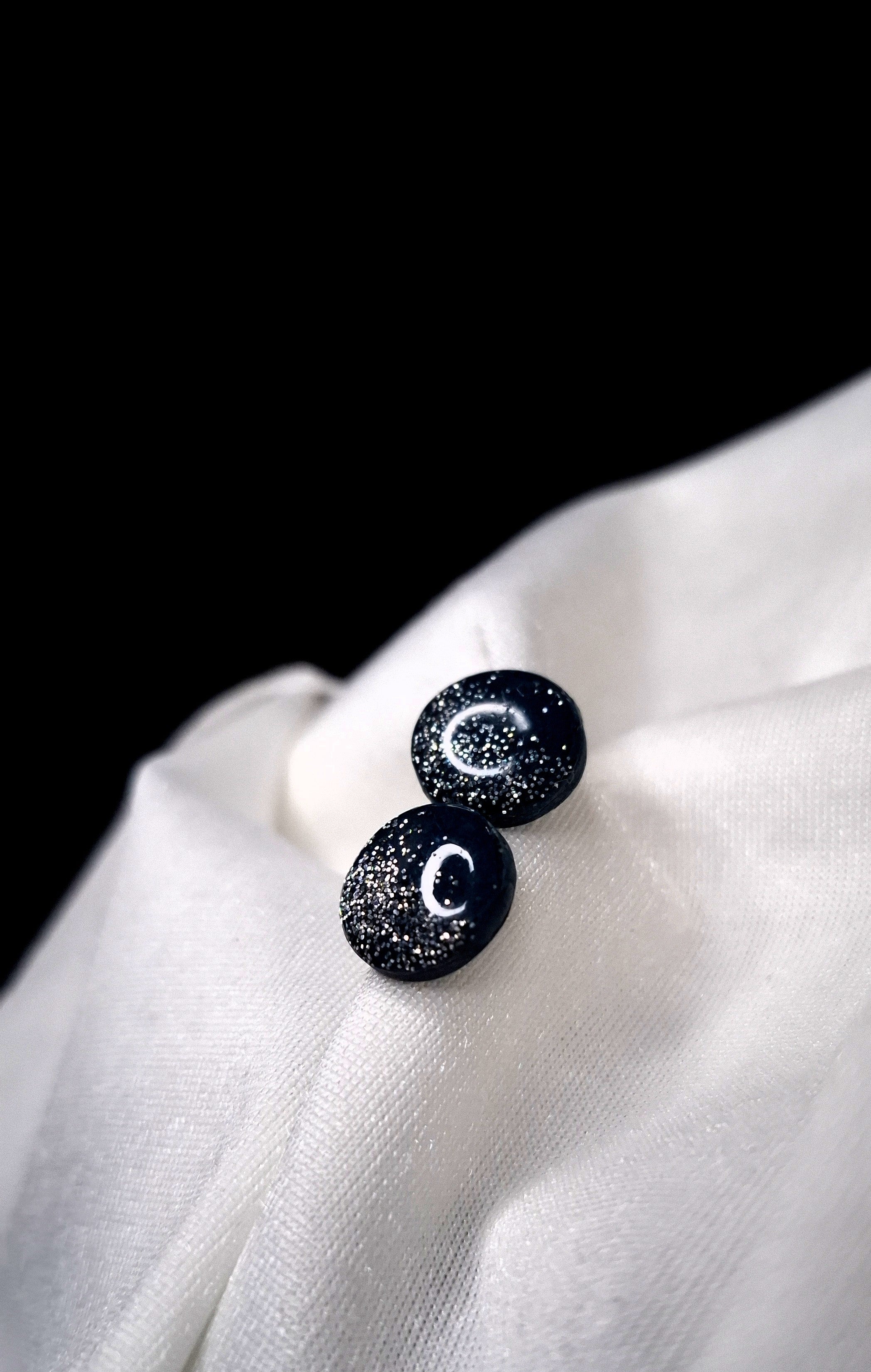 Silver & Blue Studs